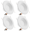 Maxxima 5in./6in. 2700K Retrofit Rcsd LEDDwnlght, 950Lumens, Warm White, PK4 MRL-61350W-4